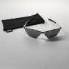 Image 1 : Vintage Oakley X Metal Polarized Sunglasses Silver Half-Rim 57-18 w/ Oakley Microfiber Bag