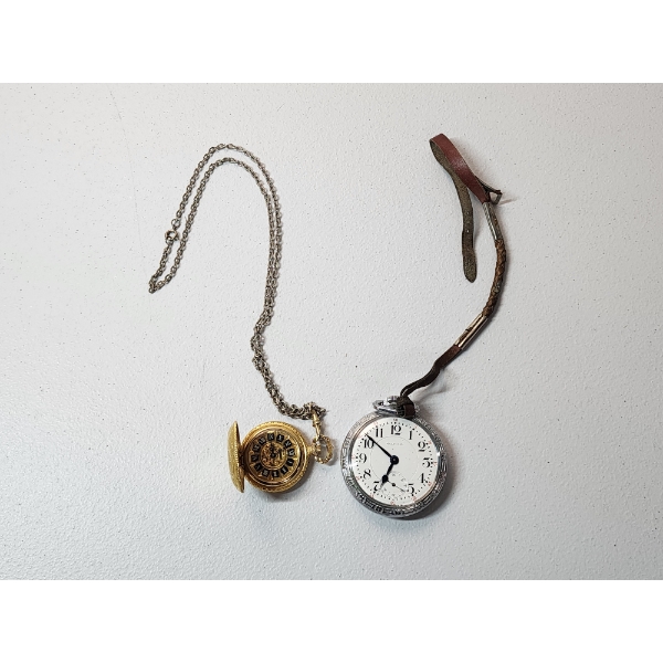 (2) Stunning Pocket Watches: Gold-Tone and Working Silver-Tone!