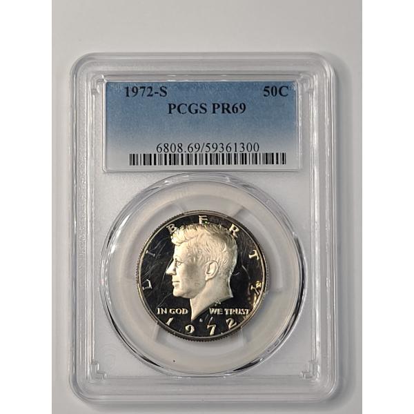 PCGS PR69 1972-S Kennedy Half Dollar