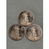 Image 1 : Three Standing Liberty 1 AVDP oz .999 Copper Rounds