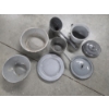 Image 1 : Gray Speckled Vintage Enamelware Collection Including Bowls, Plate, Pans, Lids And More