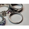 Image 10 : Six Assorted Sterling Silver Rings - Various Syles, Sizes, and Gemstones - Total Weight: 21.3g