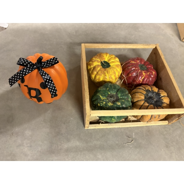 *Pick Up At Mantua Home-No Shipping Available*  Crate of Pumpkins in Several Colors - "R" Pumpkin