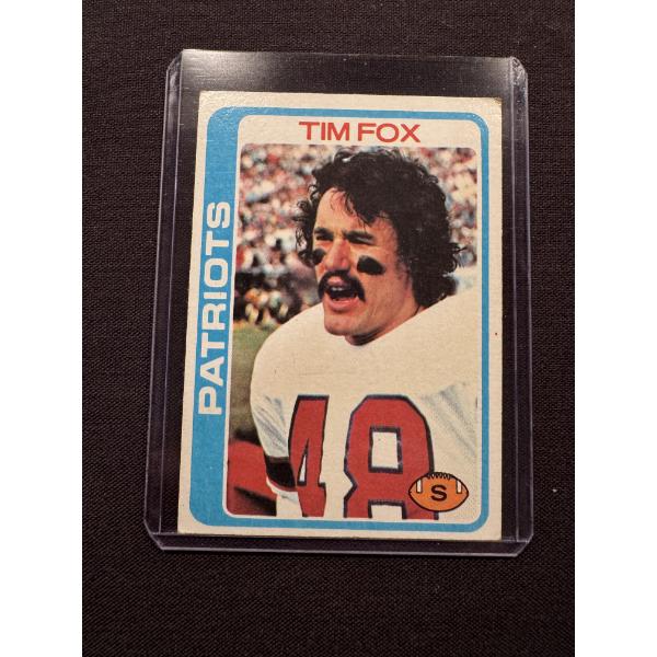 1978 Tim Fox - Canton, Ohio GlenOak - Topps Football Card In Protective Holder - Hometown Boy