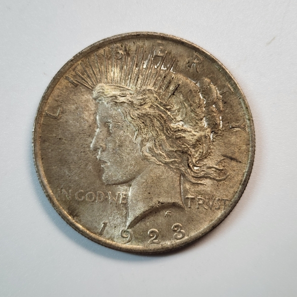 United States 1923 Silver Peace Dollar - 90% Silver 