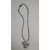 Image 2 : Don Drumm 2.5" Pewter Boxer Dog Pendant On Simple Black Cord 