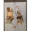 Image 1 : Bamboo Windchime & Wood Figure