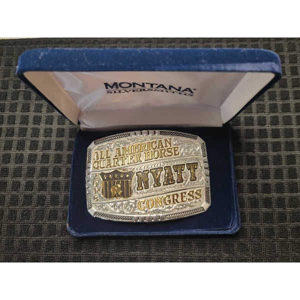 Montana Silversmiths All American Quarter Horse Congress Belt Buckle
