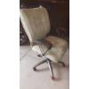 Image 2 : Nice Upholstered Swivel Office Chair 43" Tall At Back Side