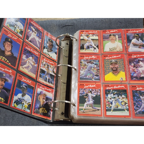 MASSIVE Binder Filled With Assorted Donruss 90's Baseball Trading Cards - An Instant Collection~