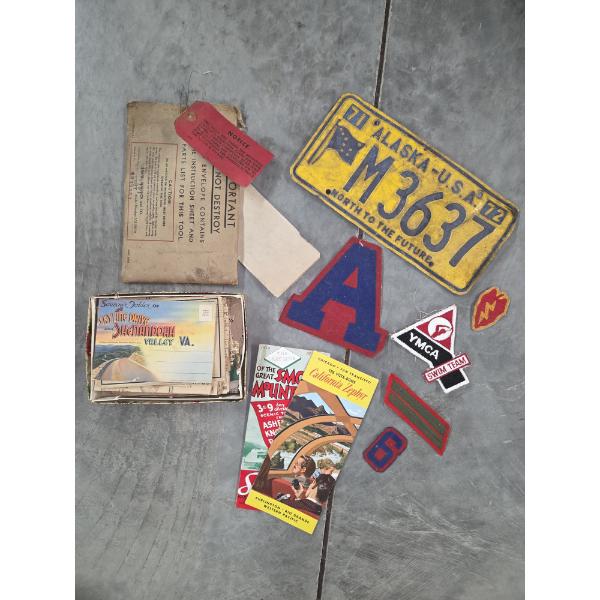 Vintage Plate & Group Of Neat Vintage Items