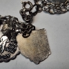 Image 11 : Sterling Silver & Silver-Tone Charm Bracelet: Assorted Charms, Some Sterling - See Photos TW: 39.0g