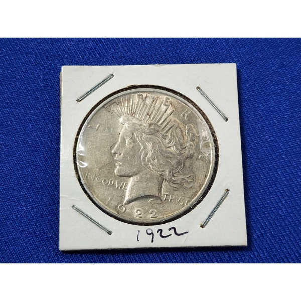 1922 90% Silver Peace Dollar