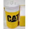 Image 3 : Two Yellow CAT Igloo Branded Cooler & One Gallon Drink Bottle ~ Both Used But In Great Shape!
