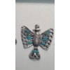 Image 6 : (4) Necklace Pendants With Turquoise Colored Stones Including Some Sterling Silver