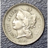 Image 1 : Better Grade 1865 3 Cent Nickel (Silver) - Hard To Find With This Detail - See Pics
