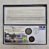 Image 4 : HISTORIC!!! WWII 60th Anniversary Iwo Jima Stamp And Coin Set ft 90% Silver Half-Dollar