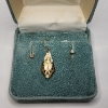 Image 2 : Vintage 14K Yellow Gold Stud Earring Set & One Loose Dangle Earring - TW: 0.7g