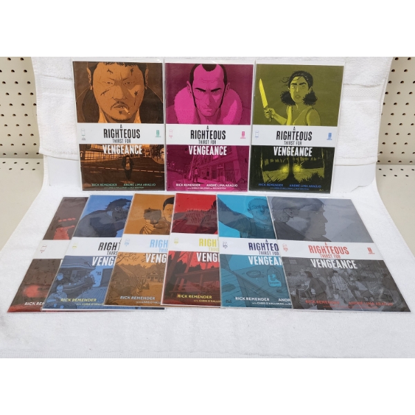 Issues #1-9 of A Righteous Thirst For Vengeance Comic Books By Image Comics ~ All Near Mint!