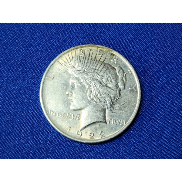 1922 90% Silver Peace Dollar