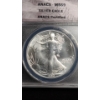 Image 2 : ANACS 1990 MS69 1 oz 999 Fine Silver American Eagle