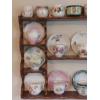 Image 2 : Complete Collection Of Vintage Porcelain Cups & Saucers With Display Rack - 36 x 24 See Description