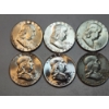 Image 2 : Assorted Years Silver Franklin Half Dollar Face Value: $5.00
