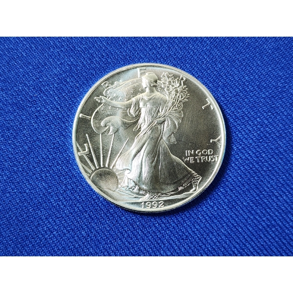 1992 American Silver Eagle - 1 oz .999 Fine Silver Coin