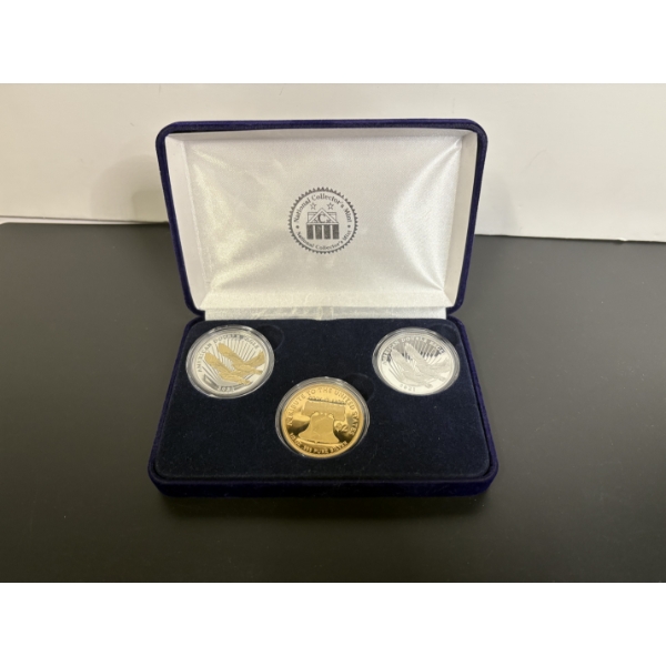 (3) 1/2 Ounce .999 Pure Silver Pieces - $2 Pieces - FV $6.00 - 2021 - Cook Islands
