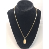 Image 1 : 14K Gold 'Guardian Angel" Pendant On 14K Gold 18" Chain - Total Weight: 12.4g