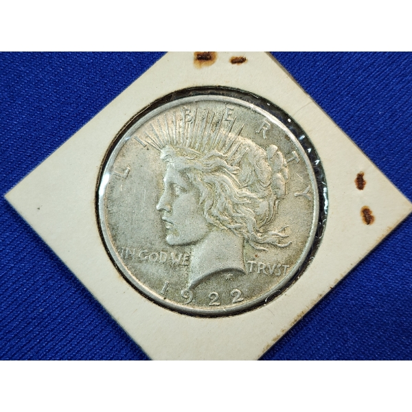 1922 Silver Peace Dollar - 90% Silver U.S. Dollar 