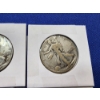 Image 3 : 4 Walking Liberty Silver Half Dollars - Years: 1941, 1942, 1943
