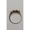 Image 4 : 10K Yellow Gold Semi-mount Three Stone Ring - Size 5.5 - Weight: 1.2g