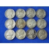 Image 1 : Lot of 12 Jefferson Wartime Nickels - 35% U.S. Silver - Face Value: $0.60