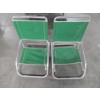 Image 2 : Vintage Matching Pair Of Low Profile 24''x20''x26'' 7-Up Aluminum Beach Chairs
