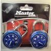 Image 1 :  Brand New Blue Master Lock Twin Pack- 2 Locks With One Combination! 