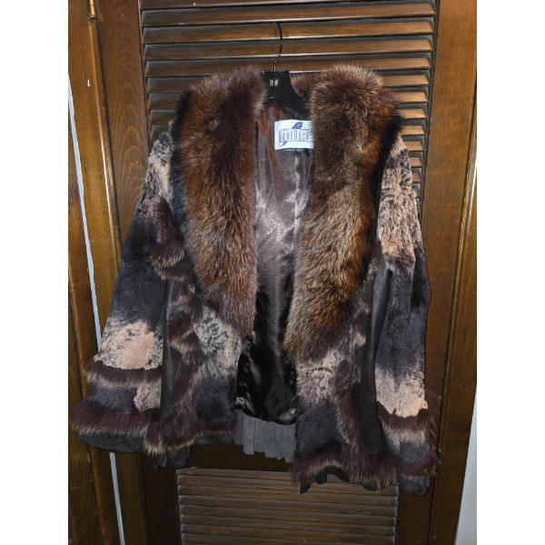 New Rabbit And Fox Fur Size XS Gorgeous Ladies Coat
