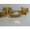 Image 3 : Vintage Jeanette Glassware - Set of 3 - Dish - Tea Cup - Canister with Lid