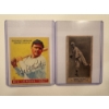 Image 1 : 2 - BABE RUTH Goudey & Standard Biscuit Throwback Baseball Cards In Protective Holders - Mint 