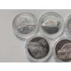 Image 3 : Lot of 7 Dale Earnhardt Official Commemorative Silver-Plated Coins Designs by Sam Bass