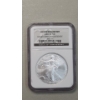 Image 1 : NGC 2006-W MS 69 20th Anniversary 1 Troy Oz .999 Fine Silver American Eagle From Set