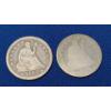 Image 1 : 1853 & 1876 90% Silver Liberty Seated Quarter With Arrows - Face Value: $0.50