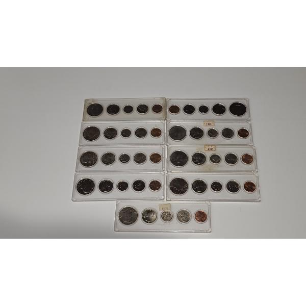 1776/1976-1990 Coin Sets In Acrylic Holders-Face Value: $7.69