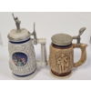 Image 1 : Two Vintage Collectible Beer Steins (7.5/10.5" Tall)