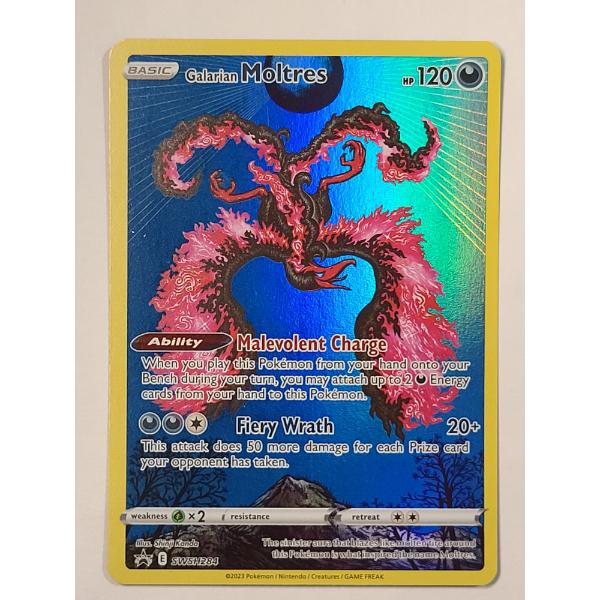 Galarian Moltres SWSH284 Holo Black Star Promo Pokémon Card From Sword & Shield Black Star Promos