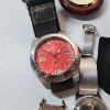 Image 4 : Lot of Assorted, Mainly Men's, Wrist Watches, Silver-Tone Rings, & Pocket Watch