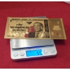 Image 6 : Set of 10 - 24k Gold Foiled BANK OF ZIMBABWE Bank Notes - (Real 24k Gold)  5.3 gr Per Note.
