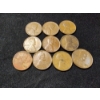 Image 1 : Lot of 10 Assorted Wheat Pennies