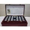 Image 1 : Large Lot of 25 Assorted SILVER PLATED REPLICA Chinese Panda Coins - NOT PURE SILVER 