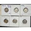 Image 3 : Ten Assorted 90% Silver United States Mercury & Roosevelt Dimes ~ $1.00 Face Value 